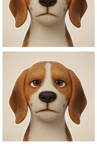 A worried Beagle