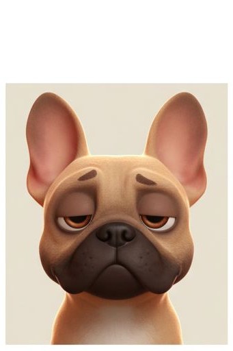 A calm French Bulldog