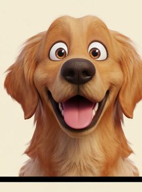 A happy Golden Retriever